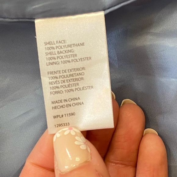 Weatherproof Rain Slicker Blue White Women’s Medium - Picture 9 of 9